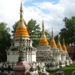 Weise Sprüche im Tempel bei Lampang / Thailand